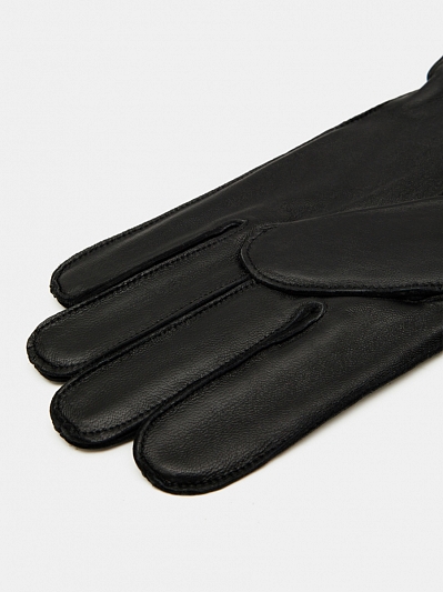 LB-6004-RF-black-8_Н Перчатки муж.нат.кожа70%шерсть 30% акрил р.8 черные