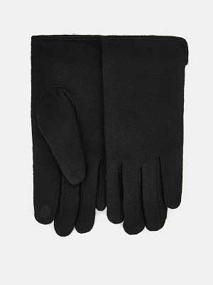 RMM4-1_Н Перчатки мужские 90%шерсть,10% эластан черные