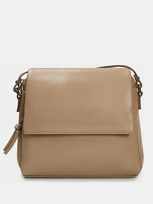 АУГС241000 Сумка женская  нат.кожа 290х240х80 бежевая