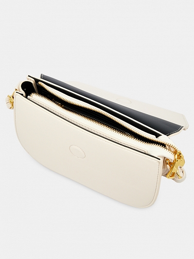 Сумка кросс боди женская, молочная,  25*17*6