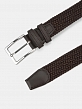АУГР098100_Н Ремень мужской Ralf Ringer,90% полиэстер,10%кожа,130х3,4корич
