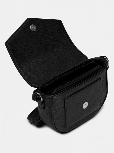 Сумка кросс-боди женская, черная, 21х15х6