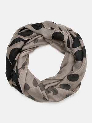 170313P-22914-08/01 Палантин женский Ralf Ringer 100%полиэстер,90x180,сер/черн