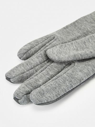 АУГП112100_Н Перчатки жен.Ralf Ringer,68%по лиэст,27%хлоп,5%эласт1раз,сер