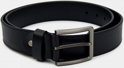 ATHENS06-P-01 Ремень мужской Ralf Ringer,нат тур.кожа,3,9*110-130,черный