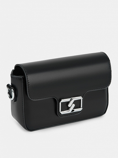 Сумка женская, черная, 20х6х13