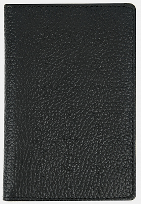 АУГЮ008600 Обложка для паспорта мужская натур.кожа,95*135*5,черная