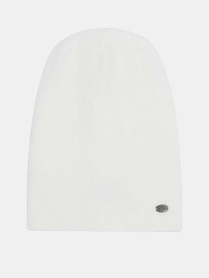 LB-A53010-white_Н Шапка женская Labbra 50%шерсть 50%акрил  р.57 белая