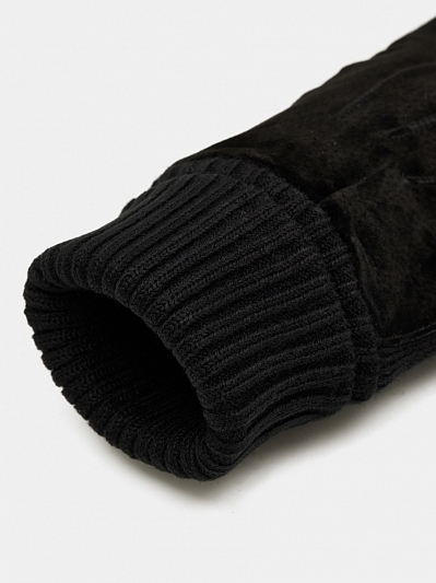 MKH-04.62-RF-mens-black-M_Н Перчатки мужские текстиль р.M черные