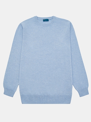 ВУОД005500_Н Джемпер мужской 80%шерсть, 20%полиамид,голубой