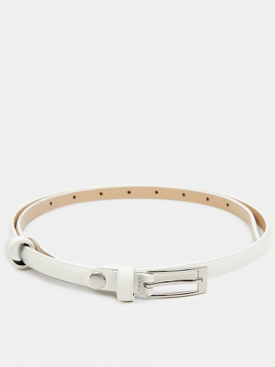 ASHA04-P-11 Ремень женский Ralf Ringer,нат ур.кожа,1,3*113  , белый