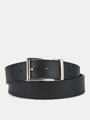 150413P-14287-01/02 Ремень мужской Ralf Ringer,нат ур.кожа,115х3,4см,черный/голуб