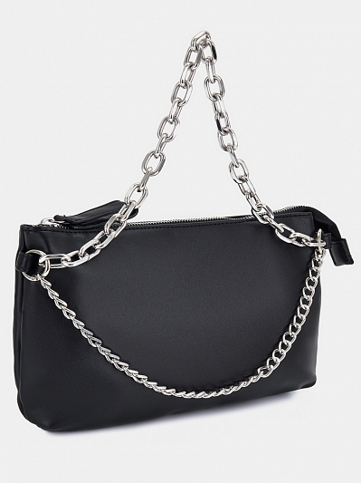 27374/10 Сумка женская,BAGGINI,иск.кожа ,25*18*3,черная