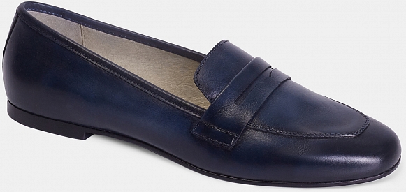 Лоферы женские MOLLY (цвет синий, натуральная кожа) — купить по цене 4750  р. в интернет-магазине RALF RINGER | Стильная женская обувь в Москве