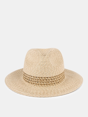 210313P-22117-12_Н Шляпа женская Ralf Ringer, 100%бумага,бежеая