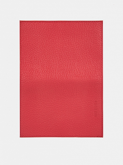 АУГЮ007200 Обложка для паспорта женская натур.кожа,95*137*2,красная