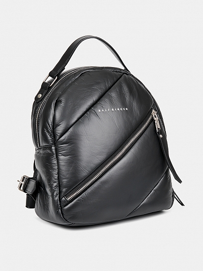 Сумка-рюкзак женская, черная, 30x26x13