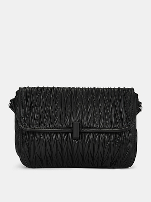 АУГС332400 Сумка женская искуственная ко жа,230х60х190,черная