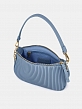 Сумка багет женская, голубая, 23*7*14