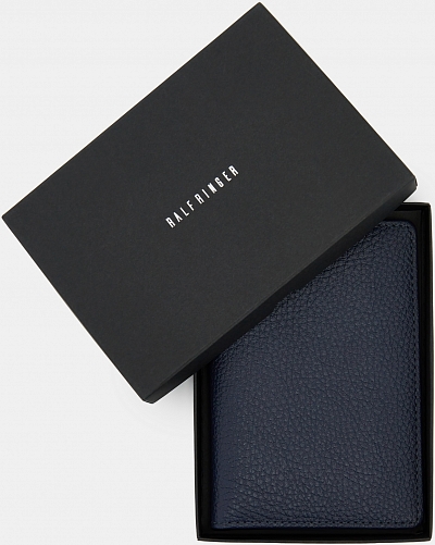 О.104.sd.BK.синий-RR Обложка для паспорта нат.кожа 95*135*5 синий