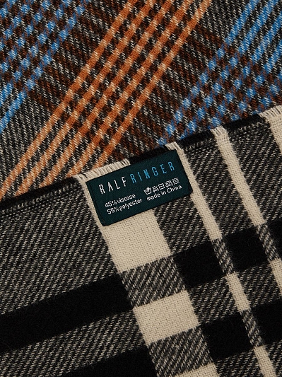 АУГШ108700 Палантин женск.Ralf Ringer55%п олиэст,45%вискоз,75*180,сер/го