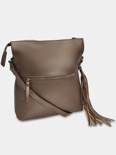 АУГС257700 Сумка женская натур. кожа 290*210*120  оливковая