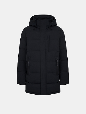 АУОЧ039800 Полупальто мужское,полиэстер, ,длина 85,темно-синее