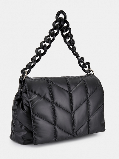 338108/12-01RF Сумка женская,полиэстер ,18x27x4,черная