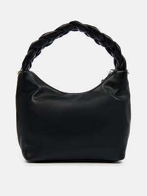 110-163-31 Сумка женская,экокожа 100% , 24*10*19,5 черная