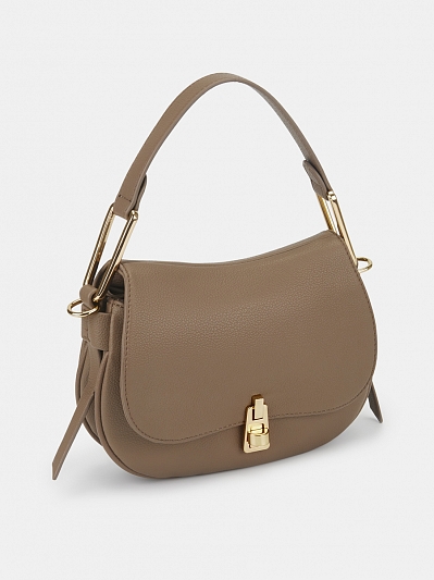 Сумка женская, бежевая, 24х9х18