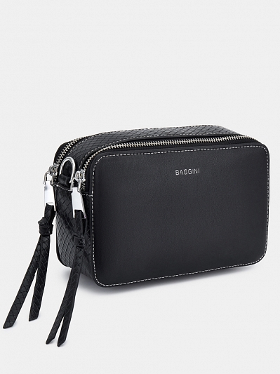 18201/10 Сумка жен.,иск.кожа BAGGINI 20*12*7 черная