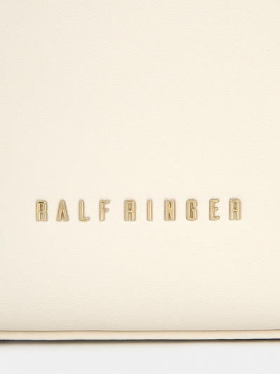 Сумка женская из натуральной кожи, белая, 26,5х5,2х18,5