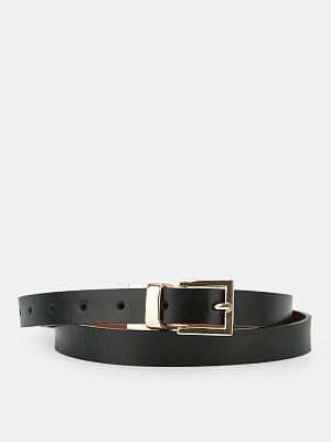 АУГР098600 Ремень женский Ralf Ringer,нат ур.кожа,115х1,8,черн-коричн