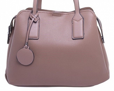 RK538-05 Сумка жен.,иск.кожа 35*27*16 BAGGINI темно-бежевая