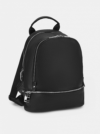 Рюкзак женский, черный, 26х11х30