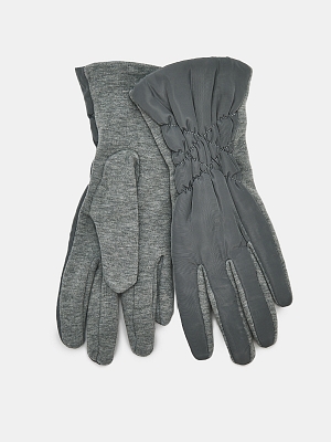 АУГП112100_Н Перчатки жен.Ralf Ringer,68%по лиэст,27%хлоп,5%эласт1раз,сер