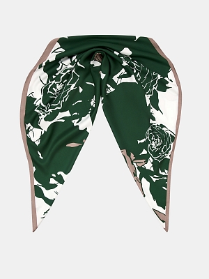 170313P-22984-14 Палантин женский Ralf Ringer 100%полиэстер,90х90,зеленый