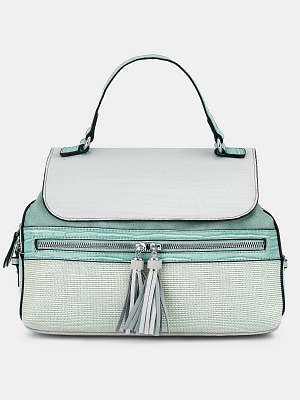  Сумка женская, мятная, 33*26*120 