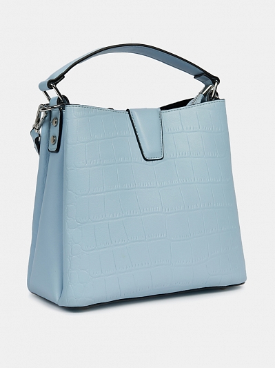 Сумка женская, голубая, 19*19*12 