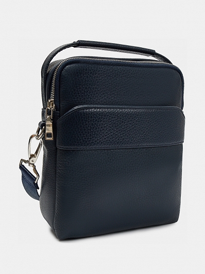 АУГС277700 Сумка мужская нат.кожа суприм 190*230*60  синяя