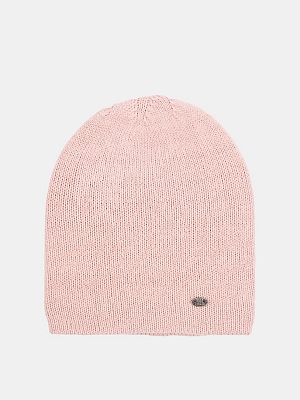 RF-A53010-pink_Н Шапка женская,50%шерсть,50% акрил,р.57,розовая