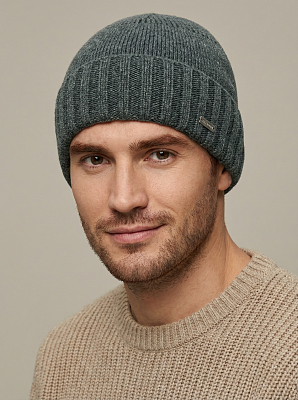 АУГЧ094900_Н Шапка мужская Ralf Ringer 70%шерсть,30%акрил,сер