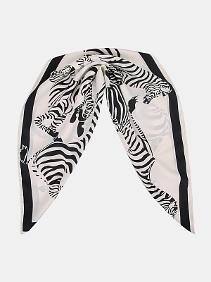 170313P-21935-01/11 Палантин женский Ralf Ringer 100%полиэстер,50х50,черн/белый