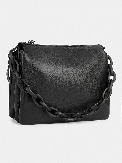 Сумка женская, черная, 5x24x19