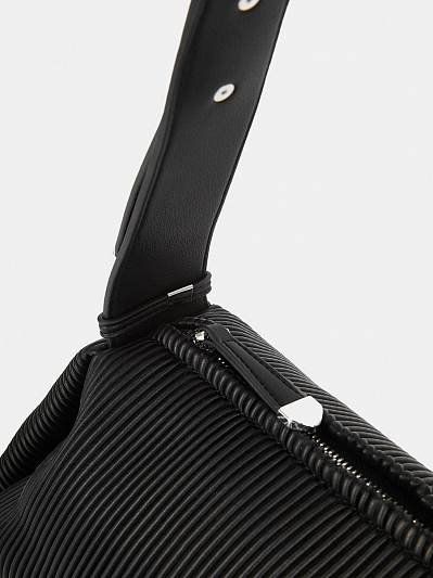 Сумка женская, черная, 10x32x20