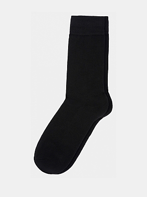 АУОН041100_Н Носки мужские 80%хл.15%п/а 5%эл.махр.след р.25-27черные