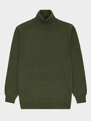 АУОР026200_Н Водолазка мужская 80%шерсть, 20%полиамид,хаки