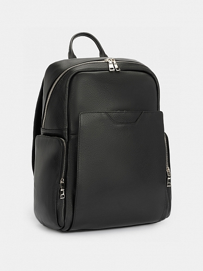 АУГЗ031800 Рюкзак мужской нат.кожа 310*420*170 черный