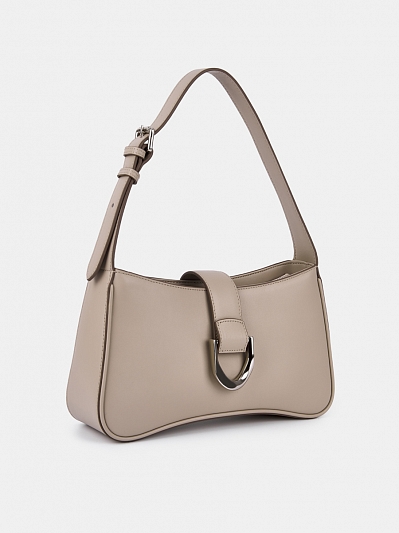 АУГС319200 Сумка женская, натур.кожа 285х82х160,светло-серая