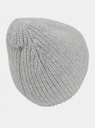 Шапка женская с ангорой, серая